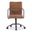 Roy Leather Office Chair In Open Road Brown