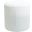 Roy Microsuede Fabric Round Ottoman In Cream