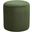 Roy Microsuede Fabric Round Ottoman In Green