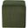Roy Microsuede Fabric Square Ottoman In Green