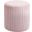 Roy Microsuede Fabric Round Ottoman In Pink