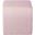 Roy Microsuede Fabric Square Ottoman In Pink