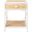 Roya 1 Drawer 1 Shelf Nightstand in White and Natural