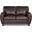 Rubin Dark Brown Loveseat