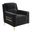 Ruby Chair In Black and Gold