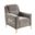 Ruby Chair In Taupe and Gold