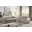 Ruby Living Room Set In Taupe And Gold