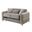 Ruby Loveseat In Taupe and Gold