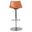 Rudy Adjustable Swivel Counter Stool In Cognac