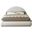 Rudy Teddy Fabric Full Bed In Cream