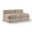 Rummi Velvet Performance Fabric Upholstered 2-Piece Modular Loveseat In Beige