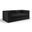 Rummi Velvet Performance Fabric Upholstered 2-Piece Modular Loveseat In Black