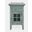 Rustic Shores USB Charging Chairside End Table In Blue