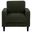 Ruth Fabric Upholstered Track Arm Accent Chair In Matcha Green