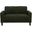 Ruth Fabric Upholstered Track Arm Loveseat In Matcha Green