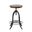 Ryder Adjustable Barstool In Chestnut Seat and Black Base