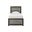 Ryderton Twin Panel Bed In Black and Gray