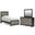 Ryderton Youth Panel Bedroom Set In Black and Gray