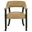 Rylie Vegan Leather Captains Chair In Sand and Black