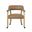 Rylie Vegan Leather Castered Captain's Chair In Camel