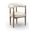 Sable Vegan Leather Upholstered Dining Chair Set of 2 In Beige