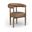 Sable Vegan Leather Upholstered Dining Chair Set of 2 In Brown