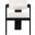 Sacha Velvet Dining Chair Set of 2 In Cream and Black