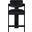 Sacha Velvet Stool In Black