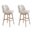 Sadie 30 Inch Bar Height Swivel Barstool Set of 2 In Ancient Stone
