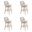 Sadie 30 Inch Bar Height Swivel Barstool Set of 4 In Ancient Stone
