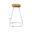 Saga 25 Inch Counter Stool - Set of 2 In Natural Seat and White Base