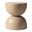 Sage Fiberglass Outdoor Side Table In Beige