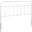 Sage Twin Metal Headboard In White