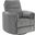 Sagen Recliner with Swivel and Glider In Charcoal Chenille
