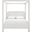 Salina Linen Textured Fabric Upholstered King Bed In Cream