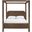 Salina Velvet Upholstered Full Bed In Brown