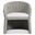 Salinas Nordic Grey Arm Chair In Grey