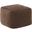 Samuels Boucle Pouf In Dark Brown