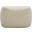 Samuels Boucle Pouf In Ivory