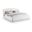 Sandro Chenille Fabric Upholstered Full Bed In Cream