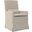 Sandspur Beach Brushed Linen Arm Dining Chair With Casters