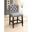 Sania Counter Height Wingback Chair Set of 2 In Light Gray