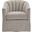 Sanibel Skirted Swivel Accent Chair In Ivory