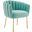 Sanna Channel Tufted Performance Velvet Arm Chair In Mint