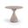 Sano 36 Inch Concrete Indoor and Outdoor Dining Table In Travertine