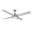 Santana 52 Inch 4-Blade Ceiling Fan with LED Light and Remote In Brushed Nickel and Silver