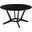 Santana Round Wood Dining Table In Black