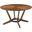 Santana Round Wood Dining Table In Brown