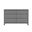 Santino 6-Drawer Dresser In Grey