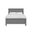 Santino Full Panel Bed In Grey